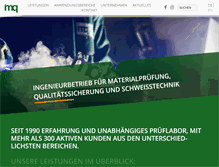 Tablet Screenshot of imq-gmbh.com